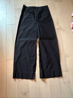 Mauve Black Wide-Leg Boot Cut Pants